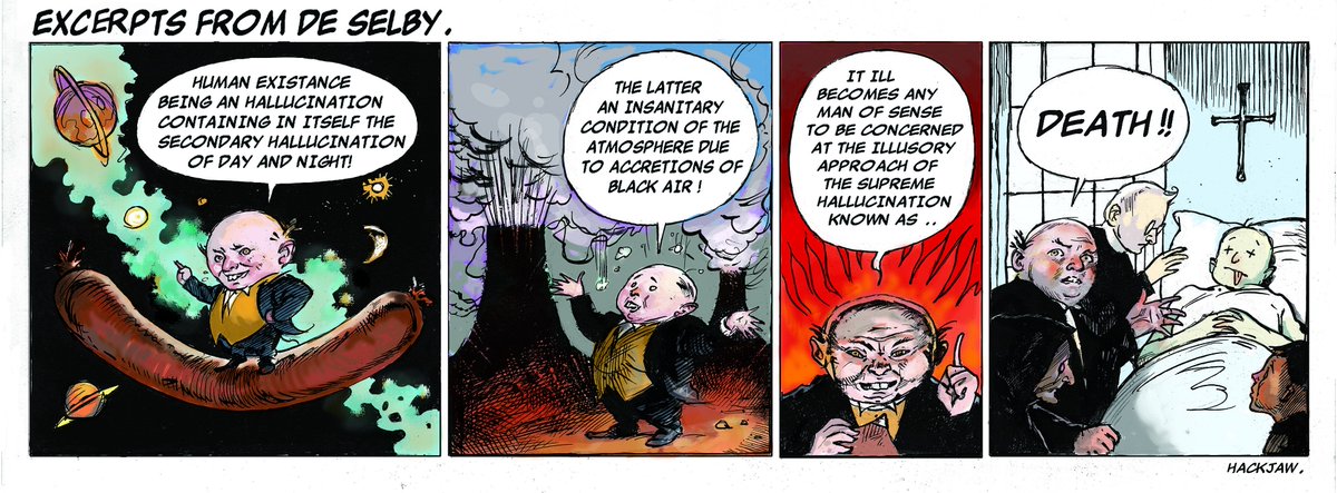 oisinroche's tweet photo. Some recent adaptions i did of Flann o briens character De selby. https://t.co/yogawS44pY