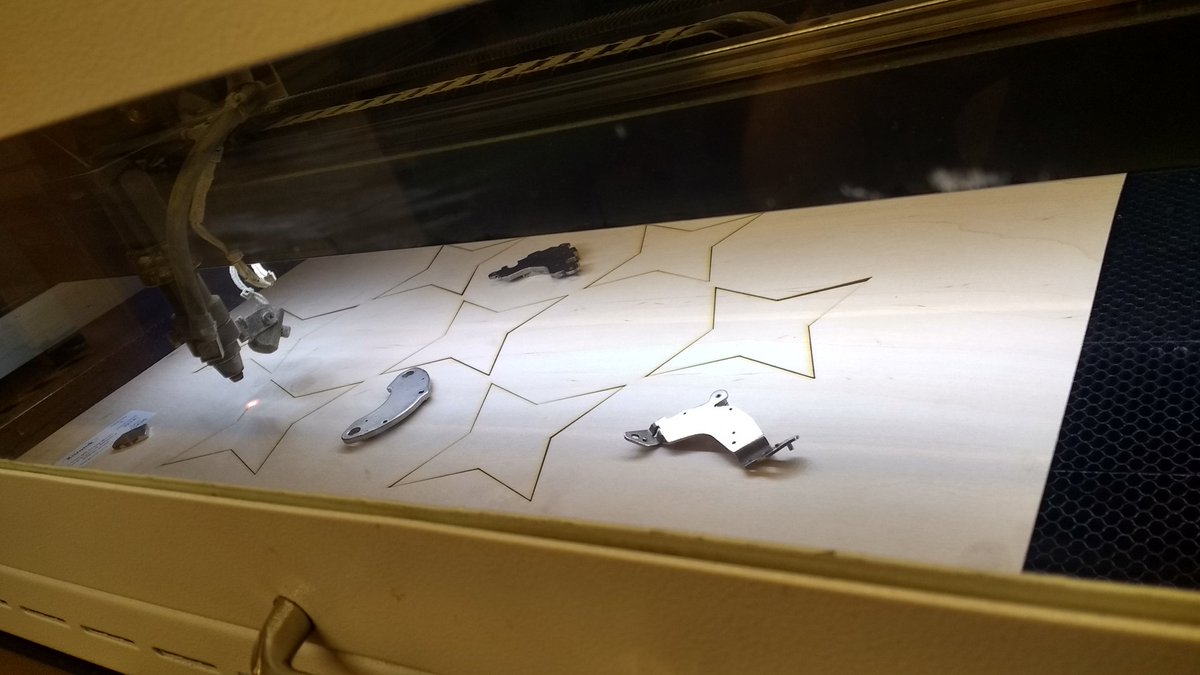 <a href="/AddSharks/">JustAddSharks Lasers</a> #silvertail chopping away at something for #architectsofair. <3 #nottinghack