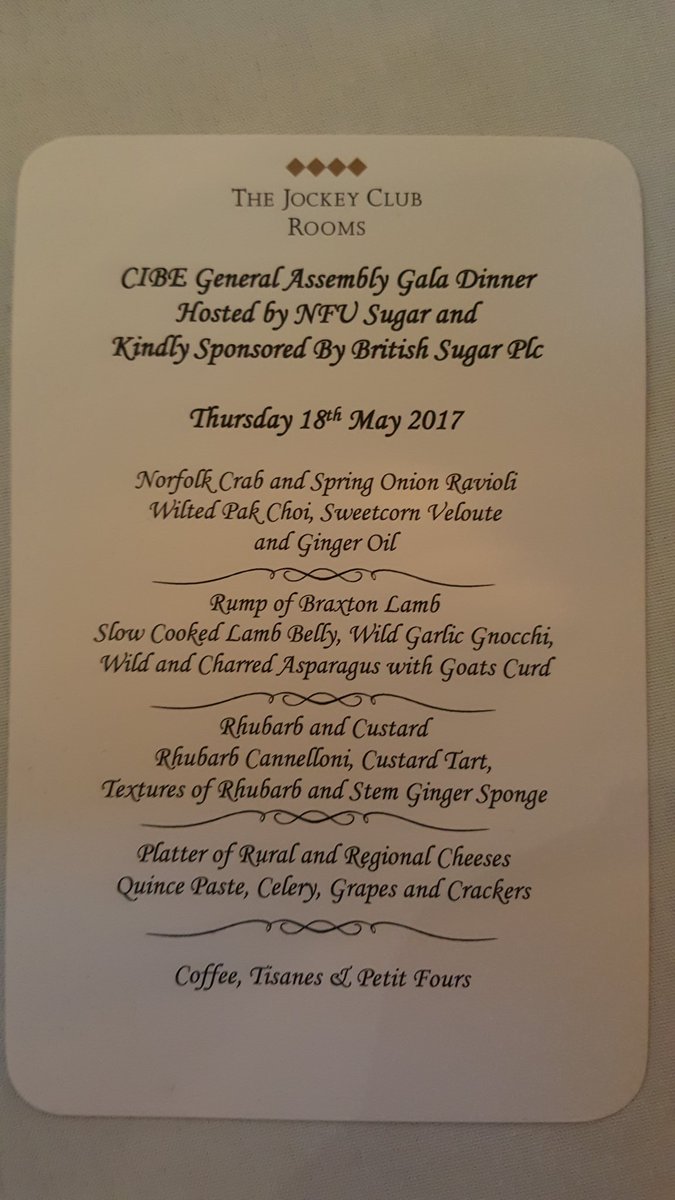 jamesnorthen20's tweet photo. #cibe2017 @NFUSugar @SugarBeetEurope the CIBE 90th anniversary gala dinner is well under way. #everyonehavingfun https://t.co/Ytf4fiGufj