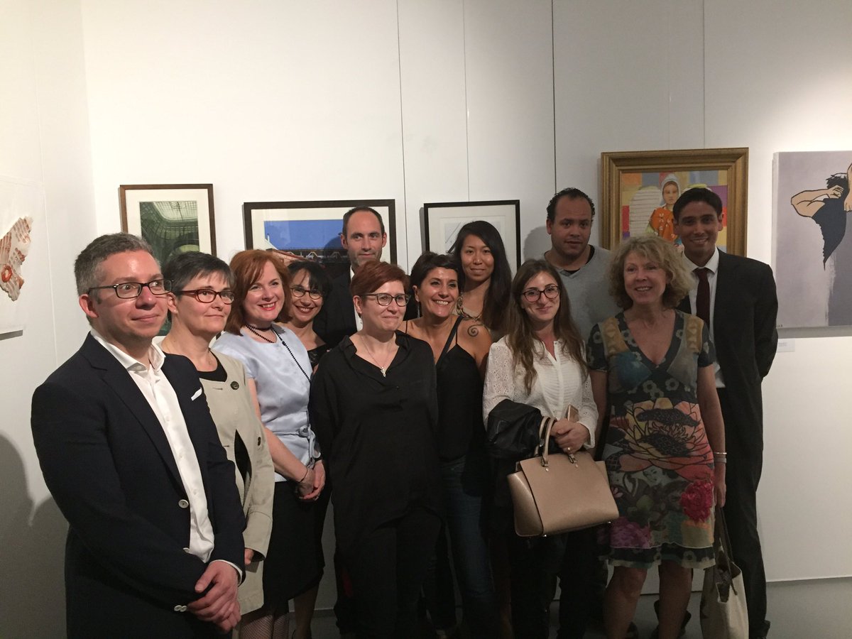 SoubranneC's tweet photo. 10 artistes, 13 œuvres 🎨exposées @galerieBS de Paris 2e  -à voir 👁d'ici le 20/05 👏👏👏#TEM avec @ValMoati #art #talents #OneAXA #QVT #RSE https://t.co/NJhWB52JQi