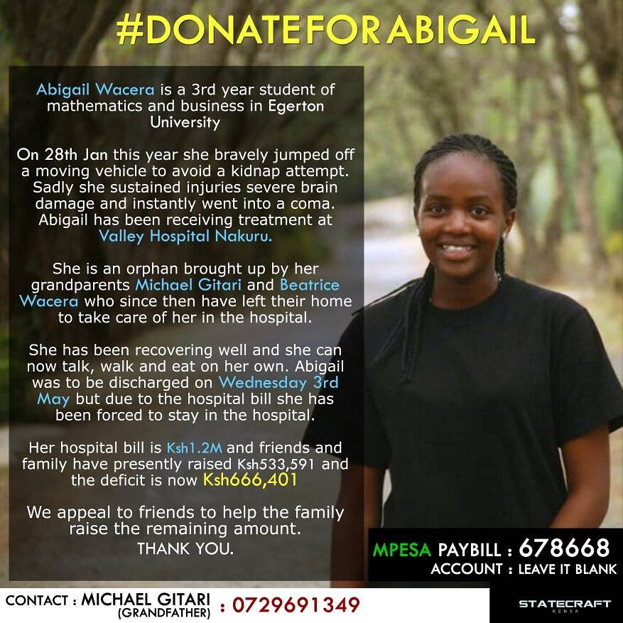 kiambu_magazine's tweet photo. #OjaamongScoreCard
What will be our score card as Twitter family be after her discharge?
#IStandWithAbby https://t.co/I6dPromyDE