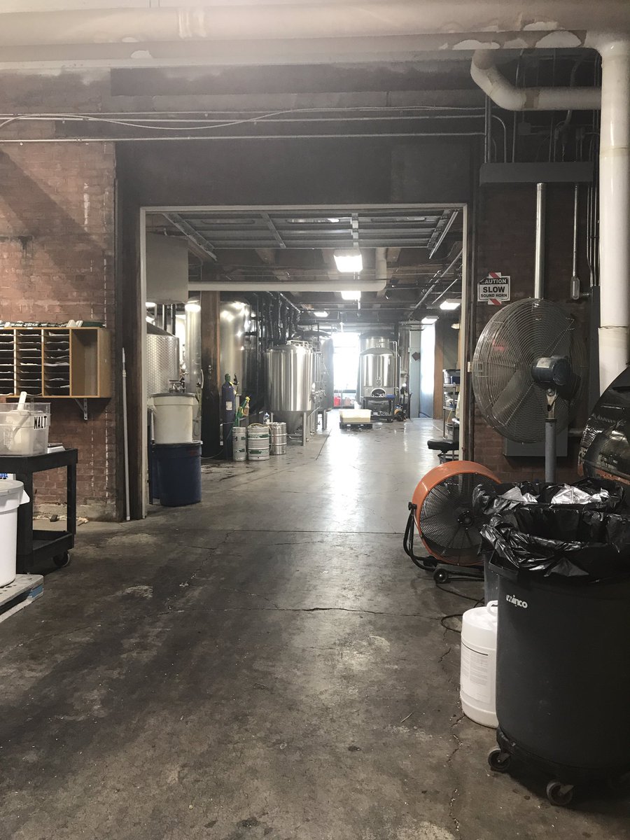 Enjoying a behind the scenes tour.... #RochesterNY #CraftBeer #spacekitty #daydrinking