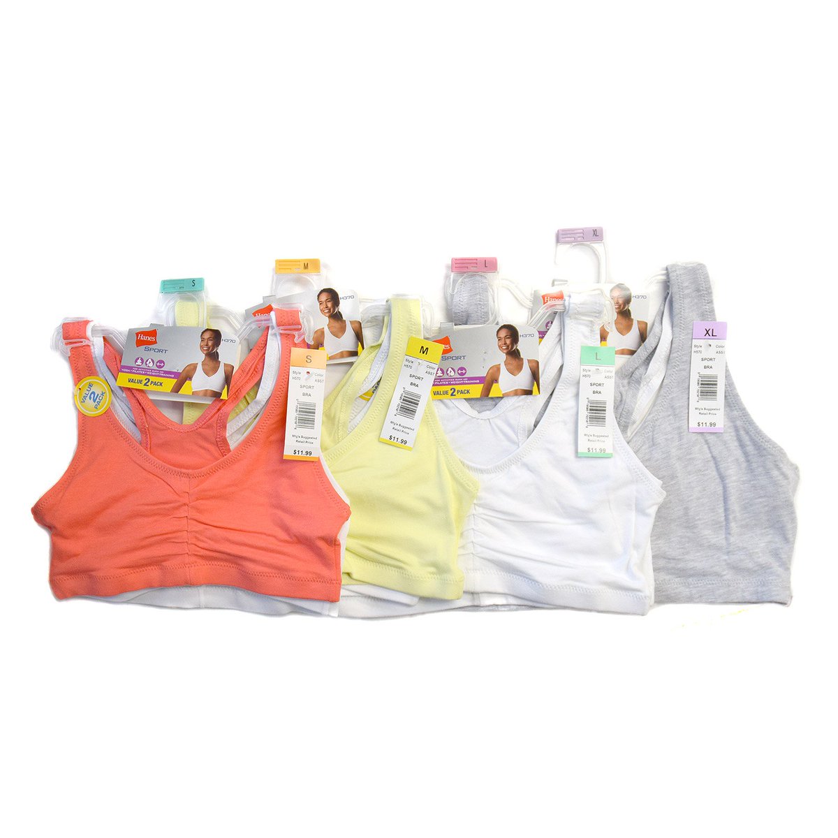 MerlinTrading's tweet photo. New With Tags Hanes Sports Bras H370 - 2 Packs #closeouts https://t.co/qEckivIXLt https://t.co/Uyng9Y6Hu2