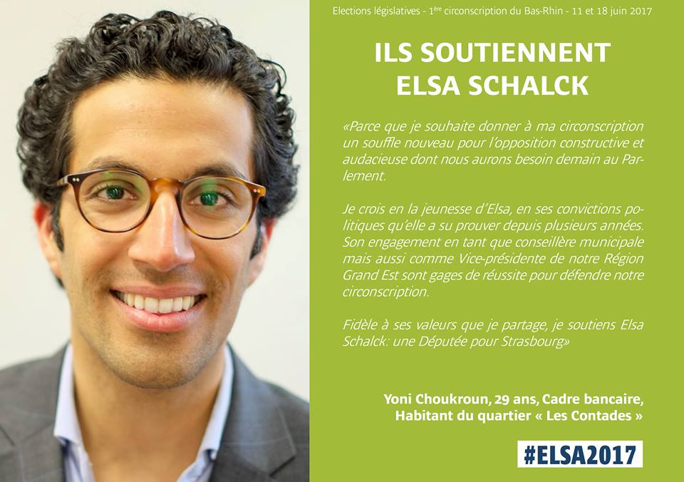 ElsaSchalck's tweet photo. Merci à Yoni Choukroun, habitant du quartier #Contades, pour son soutien ! https://t.co/qOrlWwRf0T