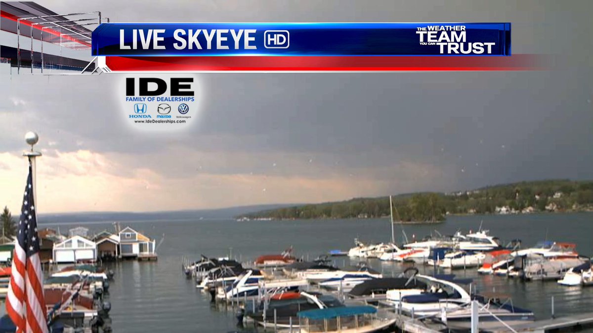 The sky is VERY dark just west of Canandaigua Lake. Severe storm coming your way! ROC FLX News