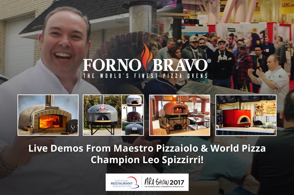 Just a few days away from #NRAShow17! Be sure to stop by booth #9550 for live demos with <a href="/askleopizza/">Chef Leo Spizzirri</a> May 20 - May 23! #NRAShow #PizzaOven 🍕
