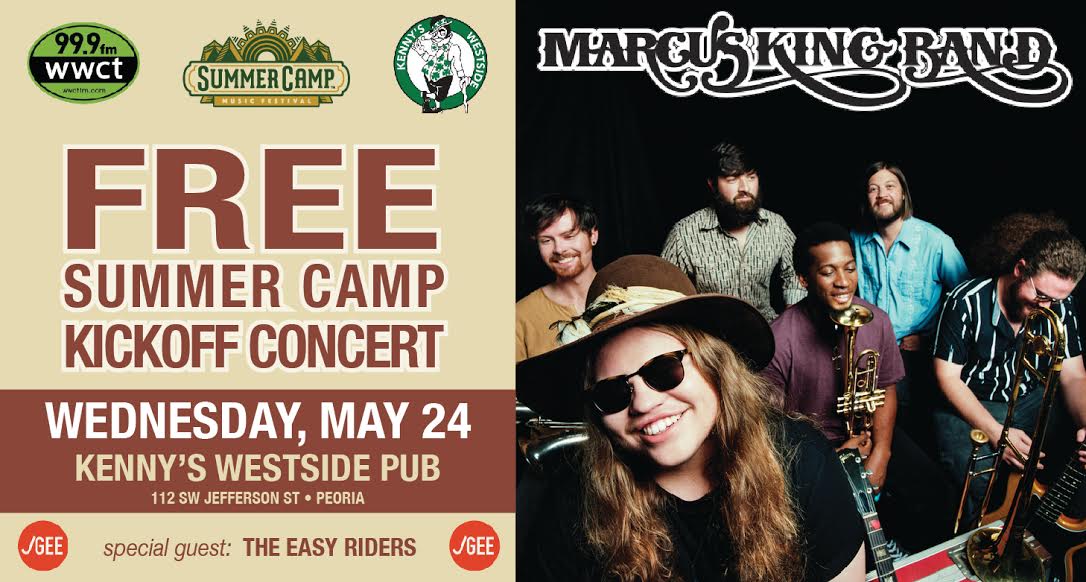 JayTVdotCom's tweet photo. Wed, 5/24! #JGEE & @999WWCT host a #FREE @SummerCampFest Kickoff Party w @Marcuskingband at @KennysWestSide! Info: https://t.co/XsCzo6kqiZ https://t.co/HWGz1aDrFI