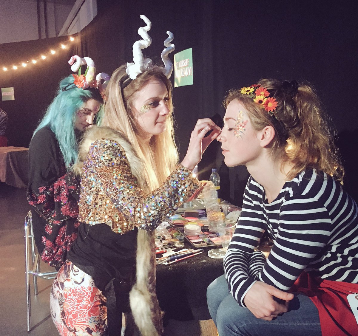 Pineapples &amp; lots of glitter at this evening's mini-festival for our corporate client #EventProfs #Festival