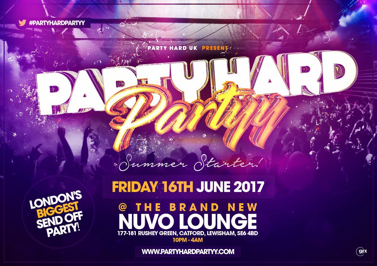 PartyHardUK_'s tweet photo. The promoters of #AllBlackLDN, #LastNightInLDN & #MidlandsFunhouse Now Bring You
β
#PartyHardPartyy β
https://t.co/0eGPnW2j2T https://t.co/QFNXm8uO3w