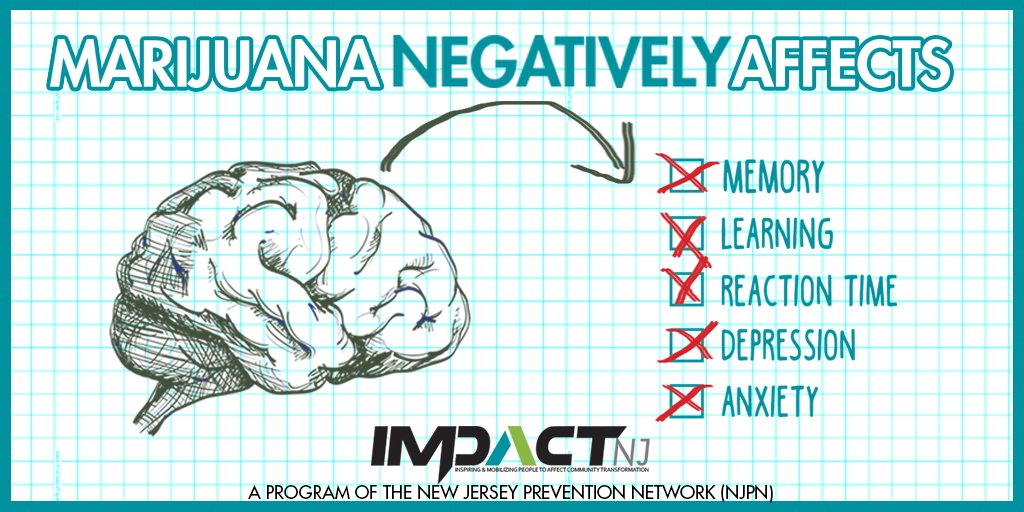 NJPN's tweet photo. #Marijuana use negatively affects our youth’s developing brain #NPW2017 #NJPREVENTIONPOWER #IMPACTNJ https://t.co/u23RLmwn6N