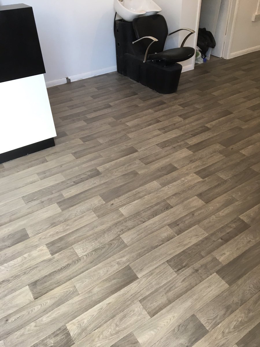 mcl_matthew's tweet photo. Lovely vinyl flooring installed into a hairdressers salon, looking fab https://t.co/QjmamJstfM