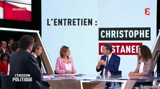CCastaner's tweet photo. "Il ne faut pas chasser les politiques mais trouver un point d'équilibre avec la société civile." #LEmissionPolitique #gouvernementphilippe https://t.co/Dcpciw4gMv
