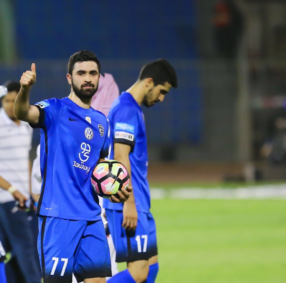 عمر خربين يتوج فترة إعارته مع الهلال نصف موسم ببطولتين وهدافا لمسابقة كأس الملك برصيد 5 أهداف ..