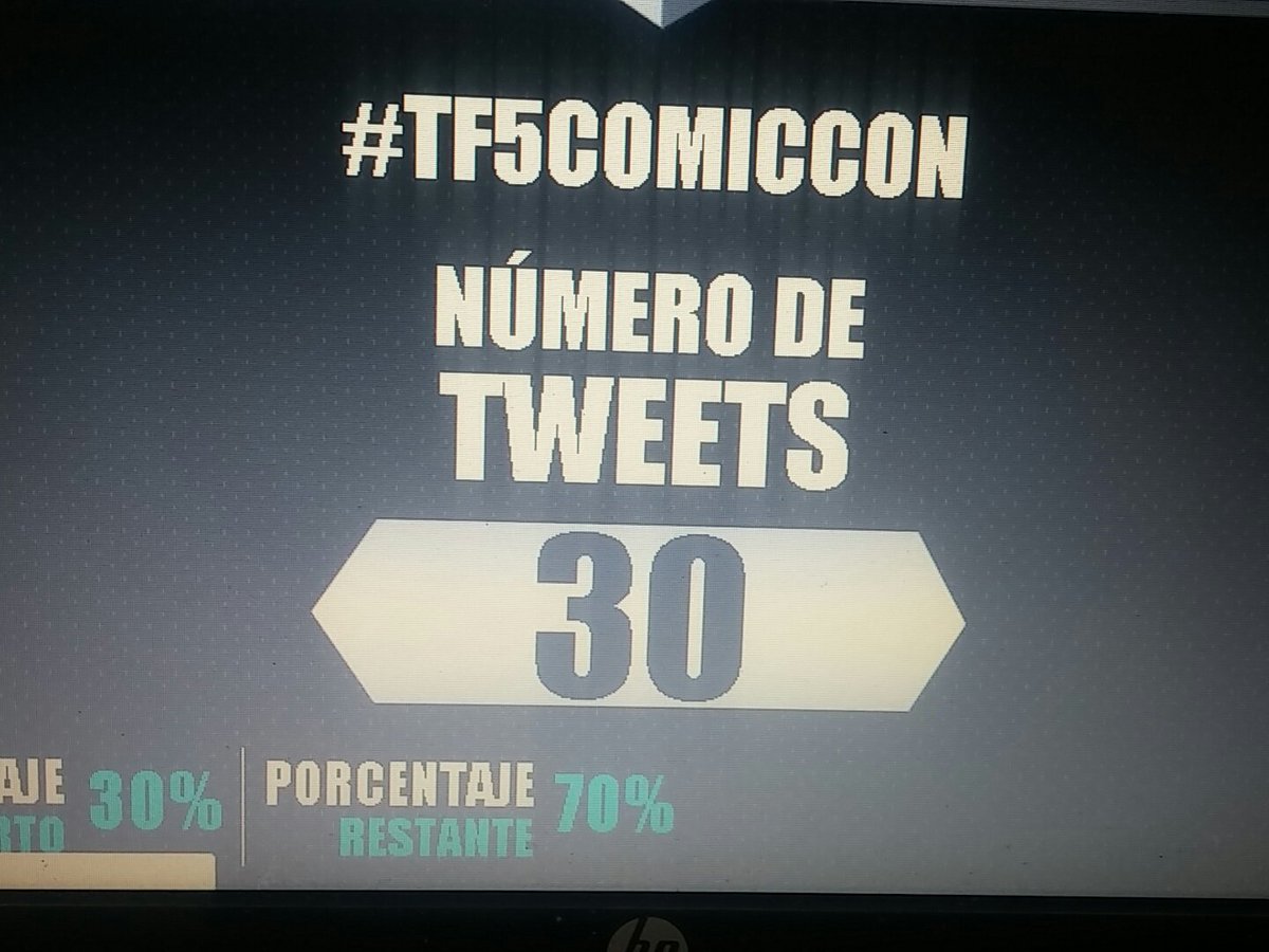 Jasson_'s tweet photo. Uy 30 por ciento vamos por el 100 #tf5comiccon https://t.co/2094AbfjBd