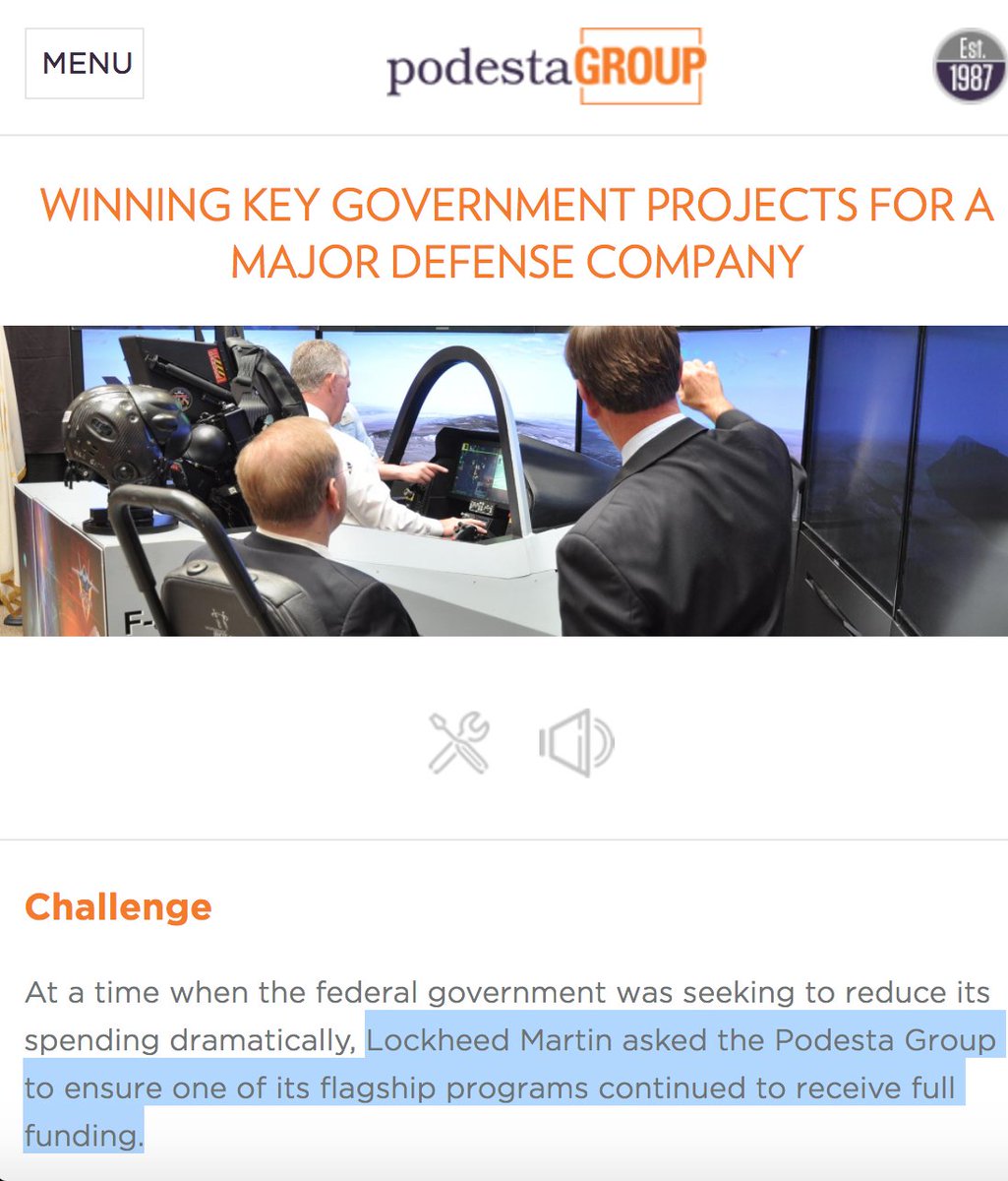 Image result for podesta group lockheed