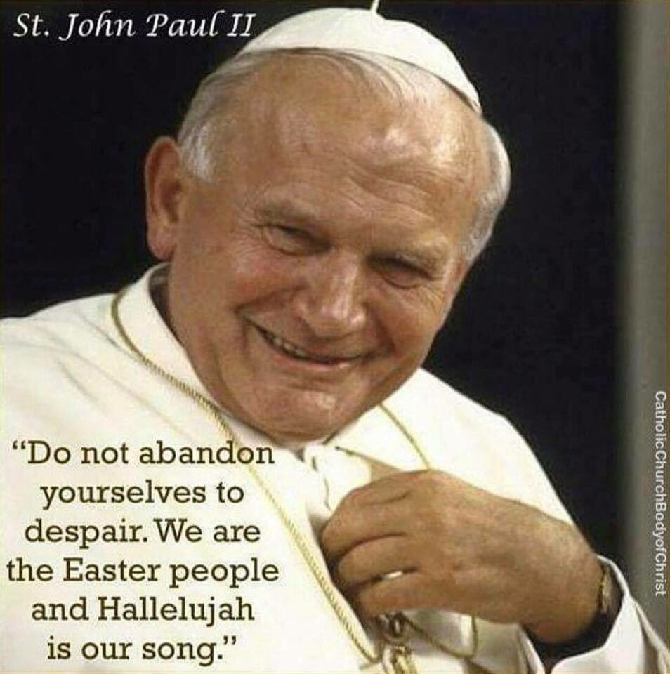 Amen..Happy Birthday to Pope Saint John Paul II! (May 18,1920-April 2,2005)

Pope Saint John Paul II,Pray For Us!! 