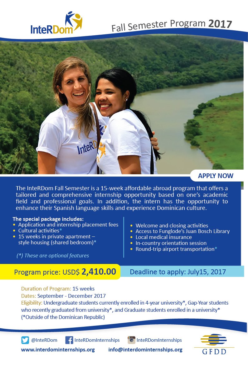 InteRDom's tweet image. #Internships in the #DominicanRepublic! Visit our website and learn more.