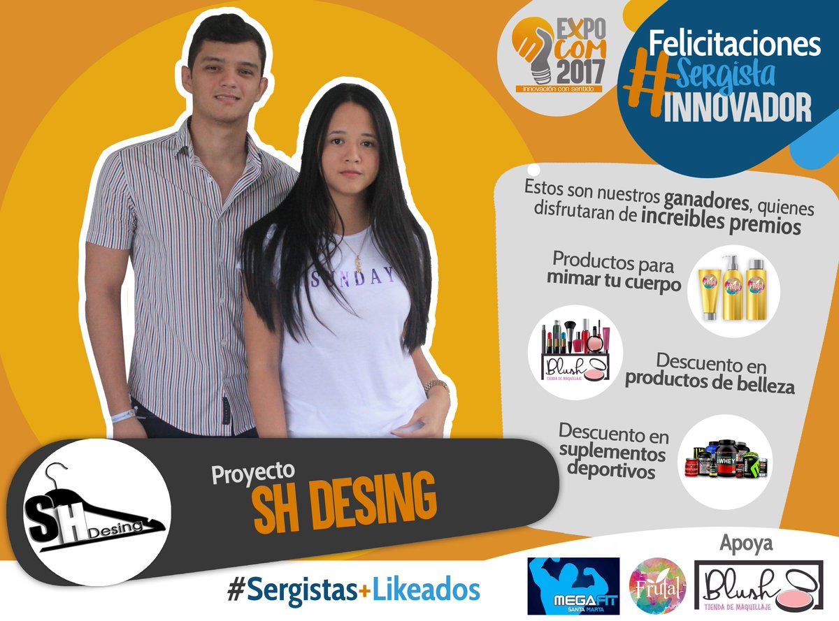 expocom2017's tweet photo. El proyecto ganador del concurso #SergistasmásLikeados en #ExpoCom2017  es: “SHDESING” gracias a su #EmprendimientoSocial con 846 likes https://t.co/l7HtUHg0OR