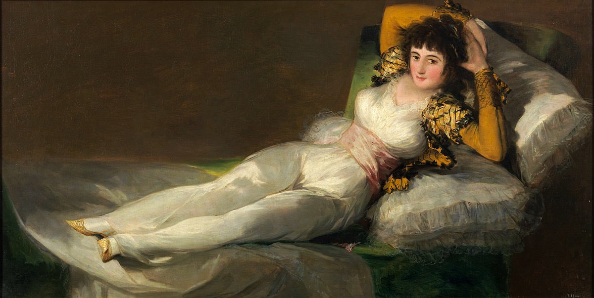 #laobraenelmuseo #diadelosmuseos, La Maja Vestida 1800-1808 Goya <a href="/museodelprado/">Museo del Prado</a> 
<a href="/arteneaucm/">Artenea</a>