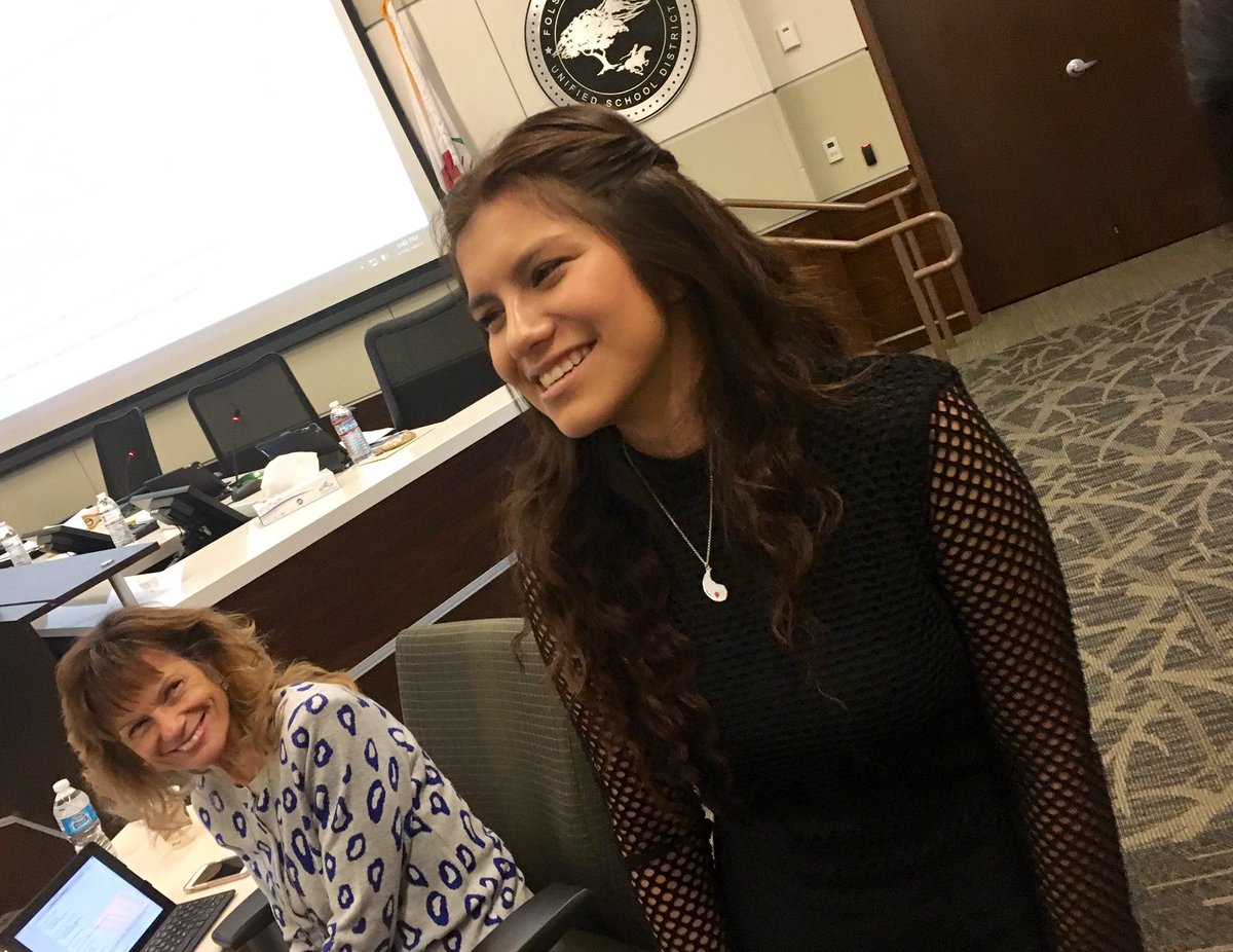 Congrats &amp; farewell to our most excellent student Board Member Wendy Martinez! Headed to <a href="/sacstate/">Sacramento State</a> this fall! #StingersUp You will be missed