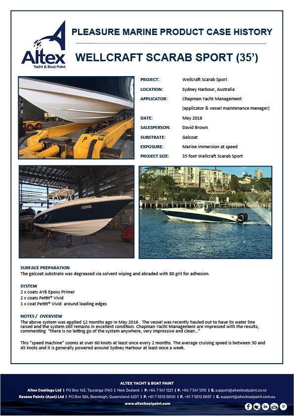 AltexCoatings's tweet photo. Wellcraft Scarab Sport (35′) https://t.co/jfCErG7wNH https://t.co/fdIXukCKRe