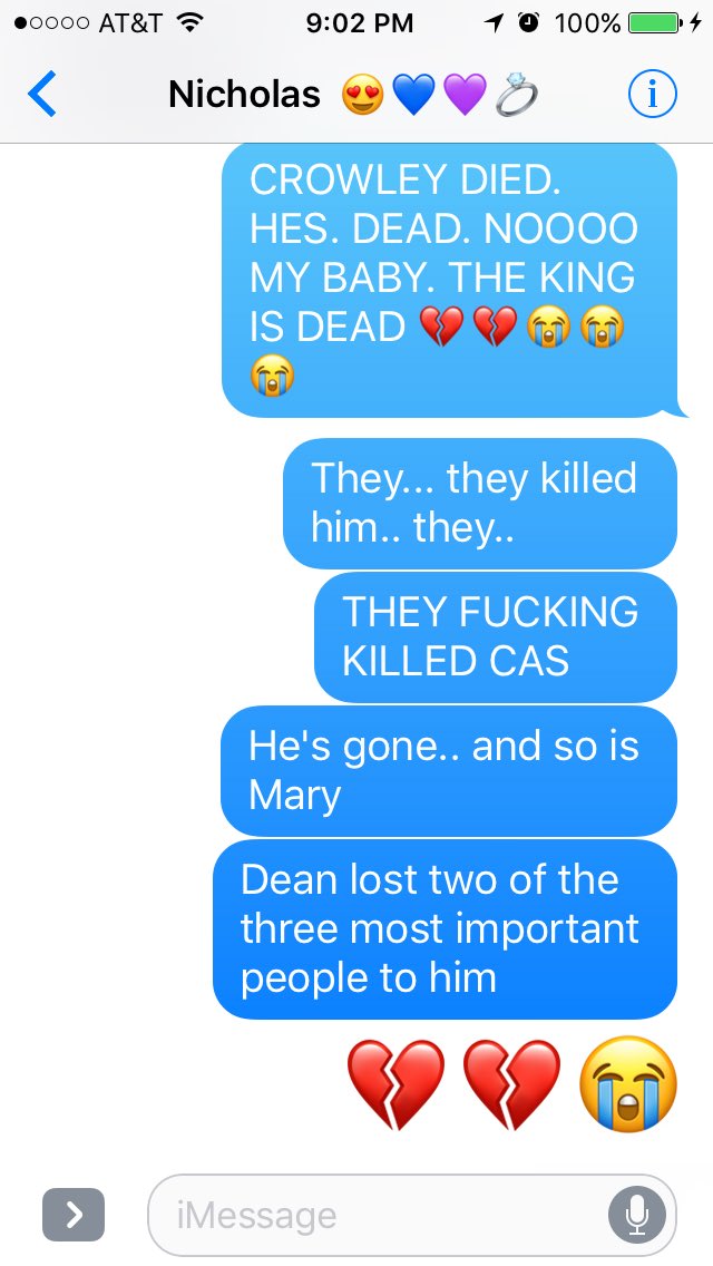 lynn_like's tweet photo. My poor boyfriend has no idea what's going on. #supernatural #Supernatural @Mark_Sheppard @mishacollins @JensenAckles https://t.co/PEGazTQwYz