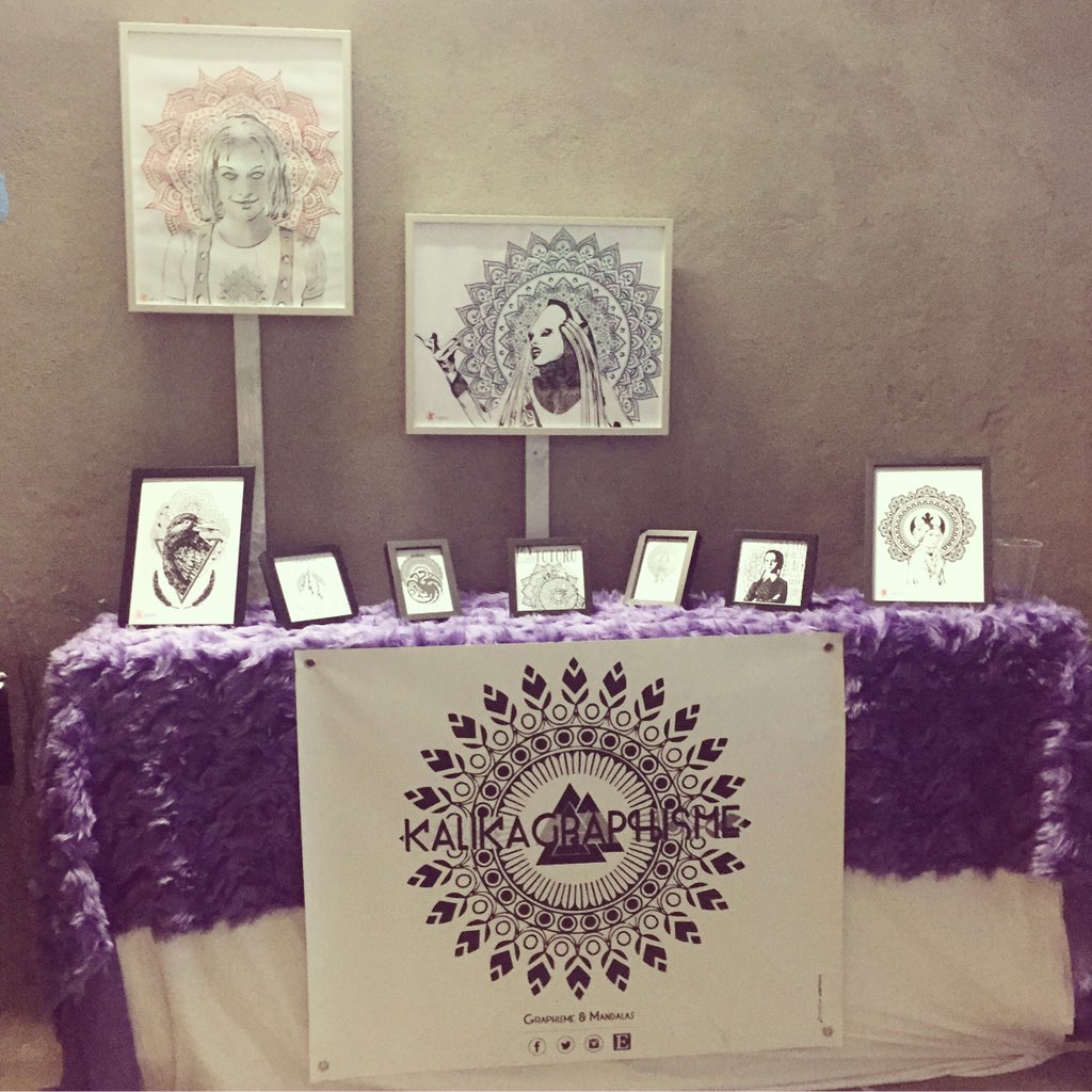 KalikaGraphisme's tweet photo. Petit stand au @Fest_5Element ! #leeloo #mandala #graphicdesign #fest5element #ivry https://t.co/7nmgAbQl3C