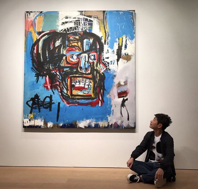 Basquiat's seminal 'Untitled' work from 1982 soars to $110.5 million after 10 minutes of bidding <a href="/sothebys/">Sotheby's</a>
Acquired by collector <a href="/yusaku2020/">Yusaku Kusaba</a>