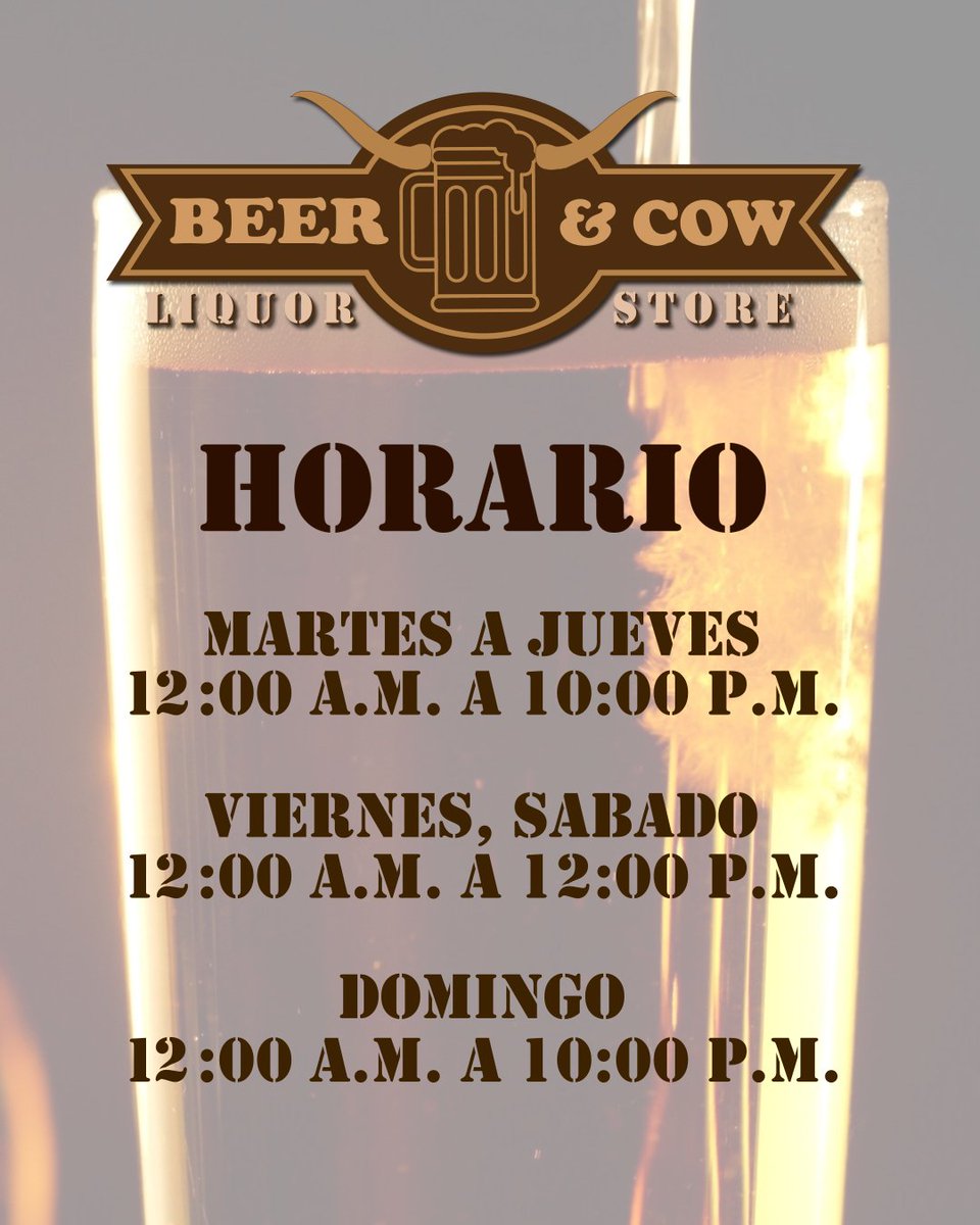 BeerCow507's tweet photo. Nuestro horario, De todo para tu BBQ!!
Martes a Jueves 12:00 md a 10:00 pm
Viernes Sábados 12:00 md a 12:00 mn
Domingos 12:00 md a 10:00 pm https://t.co/OuAg6UfL9W
