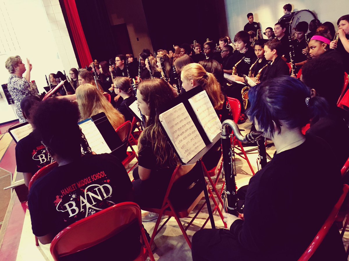 rcsraiders's tweet photo. It's almost time for our @HamletRedRams Spring Concert to start! 🎼🎷🎹🥁 #WhatsRightWithOurSchools #RCSStudentsFirst https://t.co/R0334hTbuZ