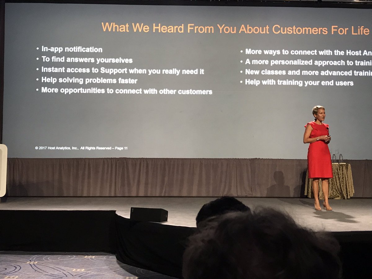BBradyBunch's tweet photo. Serious about listening to the customer! @host_analytics #haworld https://t.co/pdlz9jCtqt