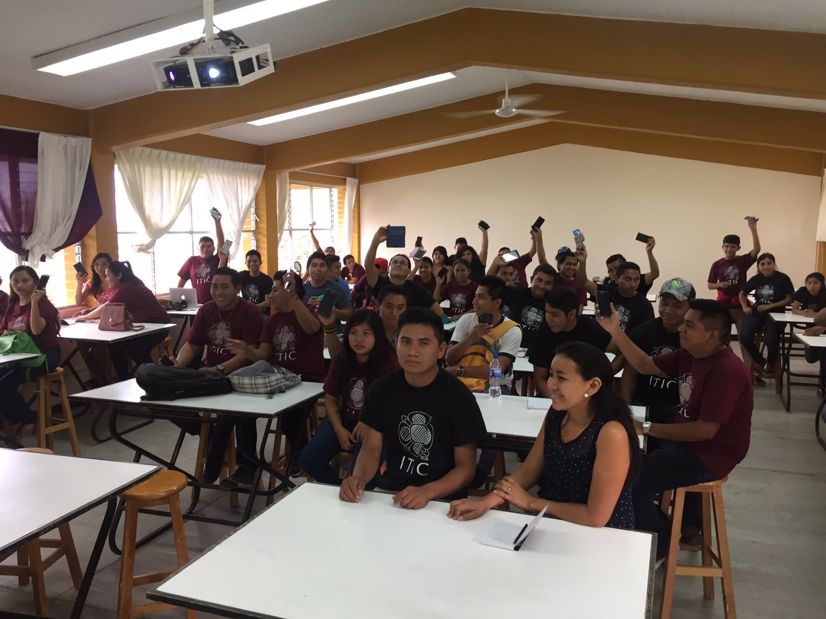 sirpeto's tweet photo. Ayer tuvimos a estudiantes de la Universidad Intercultural Maya de Quintana Roo en el #UsaLab https://t.co/P4l8J6YOaO