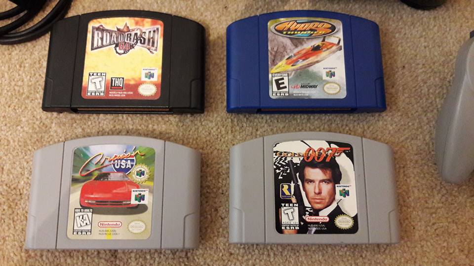 GamingRex272's tweet photo. @eBay 
https://t.co/kqMfHCeVSV
Nintendo 64 NTSC Console Complete, Controller and 4 NTSC Games including Goldeneye #Nintendo #N64 #Retrogames https://t.co/plu3crA6NH