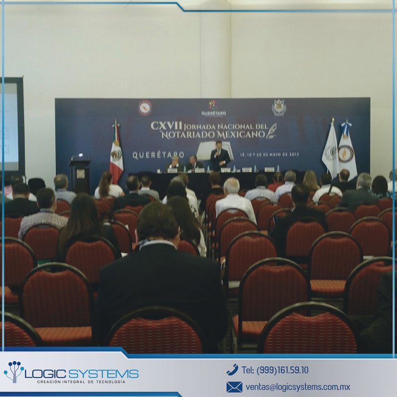 LogicSystemsMx's tweet photo. Excelente participación CXVII Jornada Nacional del Notariado Mexicano. Organizado @notariadomex 🎉🎊¡Felicidades!🎉🎊 https://t.co/rw2kTaZi1b