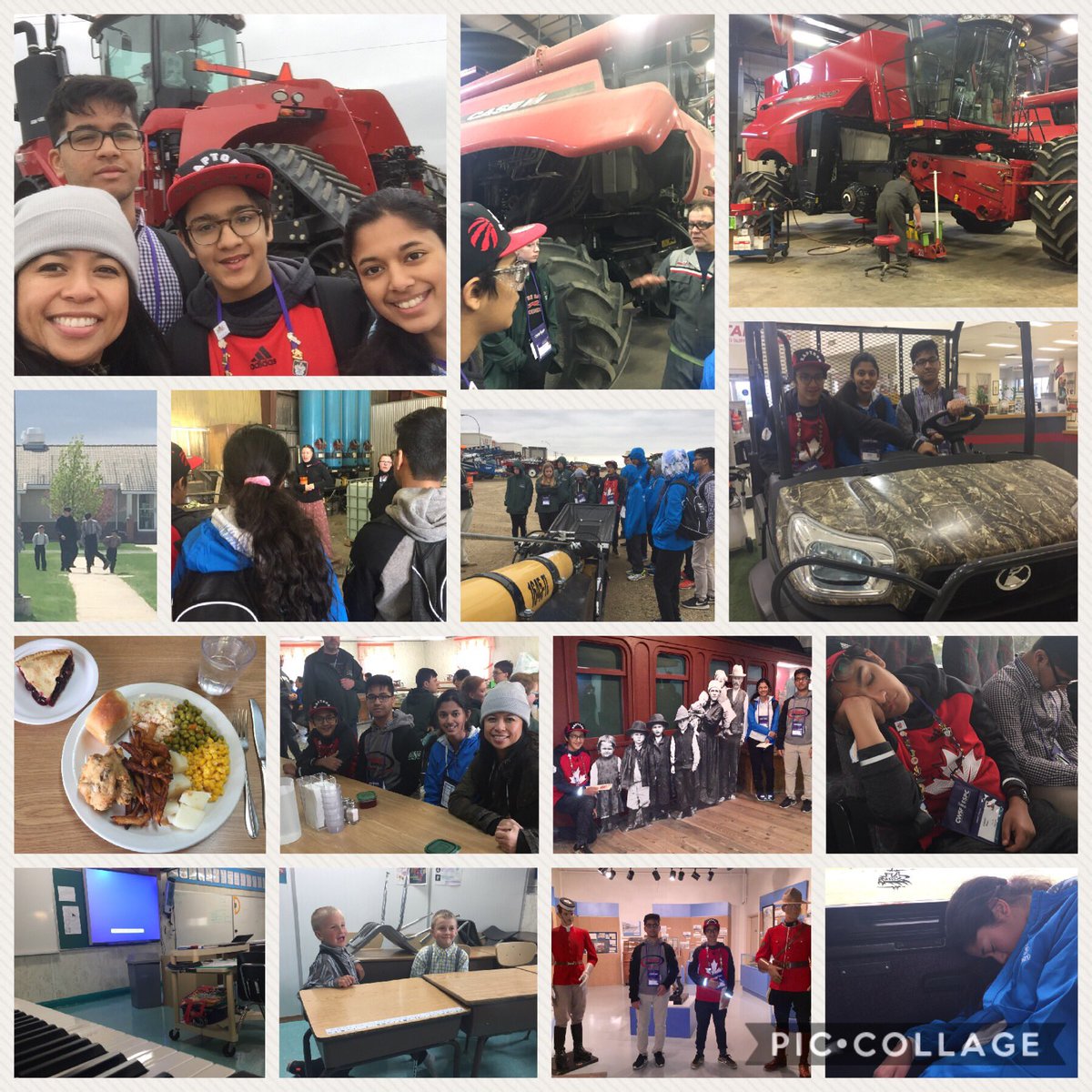 Day 3 - TourDay: Combines &amp; Hutterite homemade Saskberrypie! (Others toured Poplar mines &amp; powerplant) <a href="/PeelSchools/">Peel District School Board</a> <a href="/Mentor_TEAM/">Mentor College/TEAM</a> #cwsf2017