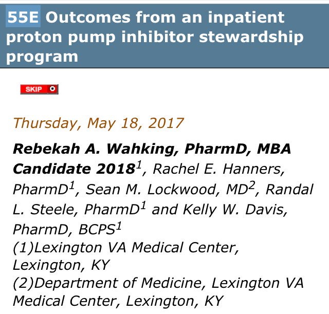 khalideljaaly's tweet photo. @ACCP Virtual Poster #55E: Great poster about PPI stewardship. ⬆️unnecessary use &amp; opportunities for discontinuation https://t.co/PLPx6LxeyM