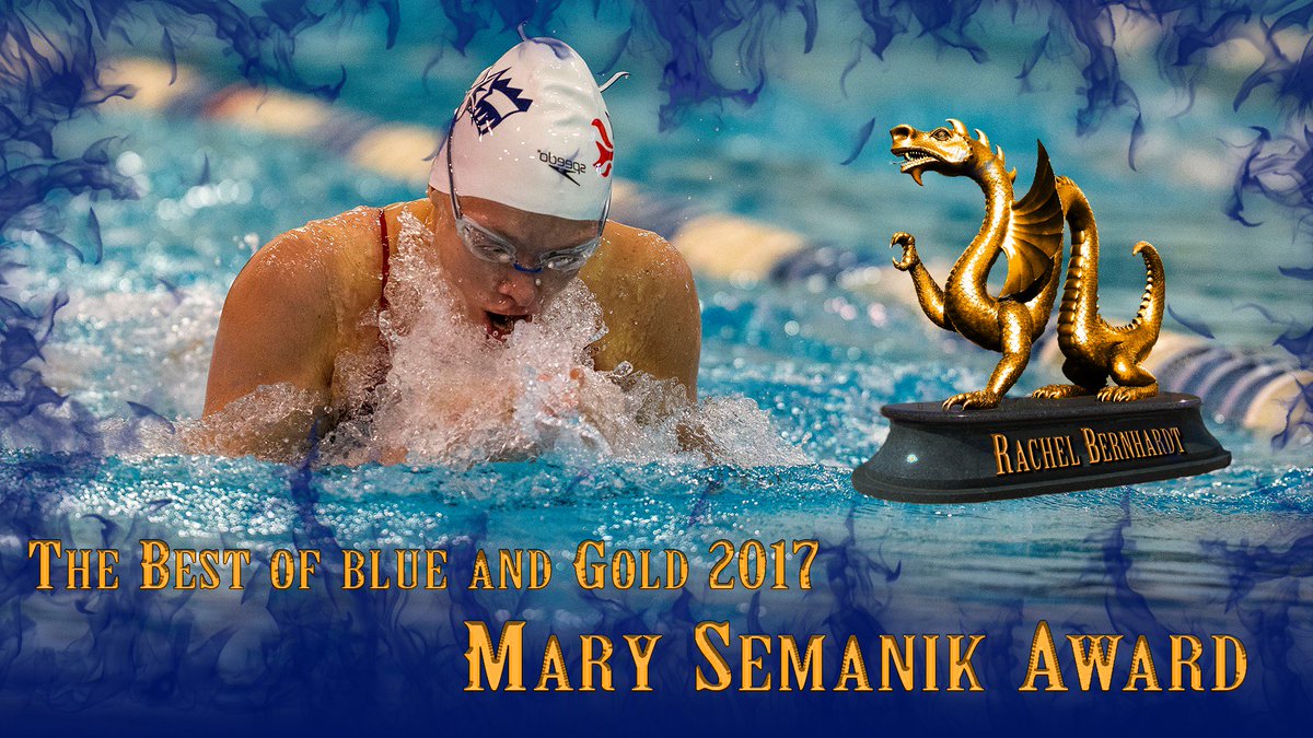 DrexelDragons's tweet photo. Our 1st award at the #BestOfBG17, the Mary Semanik Award, for the top senior female athlete, goes to @DrexelSwimming's Rachel Bernhardt! https://t.co/EuhnWWL3Yu