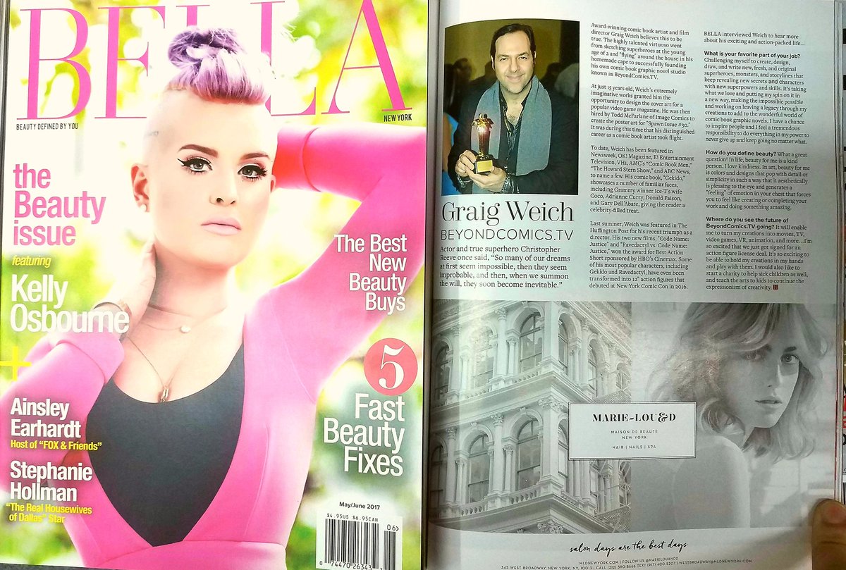 BeyondComics's tweet photo. In #BellaMagazine #KellyOsbourne #CelebrityPageTV ABC #BellaNYMag #bagatellenyc #CelebrityPage #DannyHall #CourtenayCooperHall #GraigWeich https://t.co/SWXfN1Pt4M