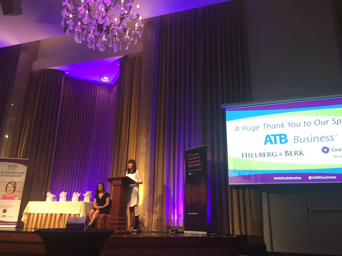 Excited to be celebrating some amazing female entrepreneurs that fuel Alberta tonight #AWECelebrates