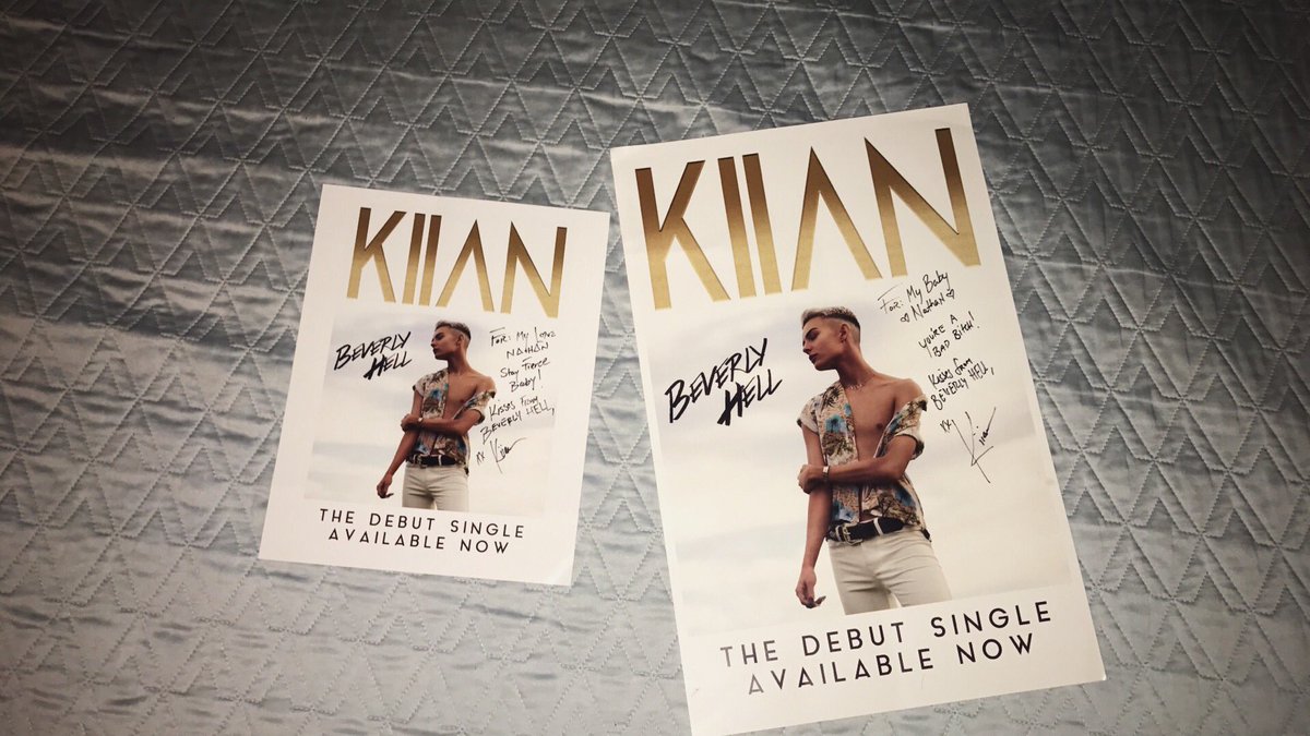 KiianExclusives's tweet photo. I finally got my #BeverlyHell poster! thanks #kiian! If have a kiian B.V. poster use the #BeverlyHell and #Kiian on any social platform! 🌹🖤 https://t.co/pL3KYi2acw