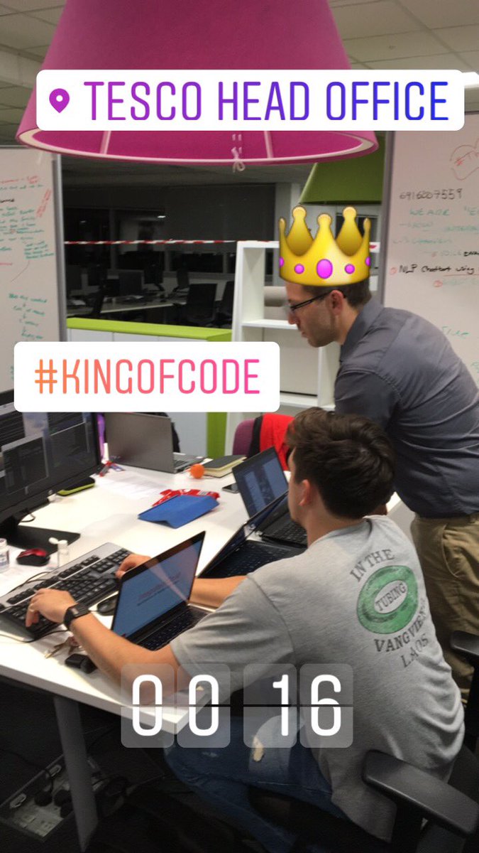 Caz_Apsey's tweet image. #kingofcode @asaflev #tescohackathon #oraclelife #code #squadgoals #team #tescolabs
