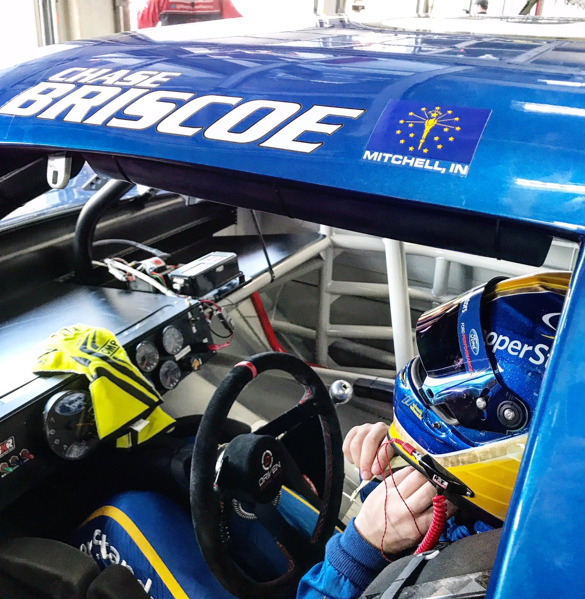 DrivenSteering's tweet photo. @NASCAR_Trucks Series practice is underway at @CLTMotorSpdwy! @TeamBKR driver @ChaseBriscoe5 is DRIVEN with our 15 inch wheel! https://t.co/MwhTBZfImh