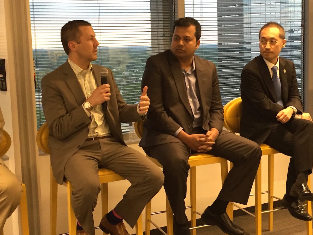 wglenergy's tweet photo. Our panelists are sharing their big ideas on #SmartCities, #connectivity and #resilience at this evening's @PE_DC "Smarter Energy" series. https://t.co/eZfkAu3Tqi