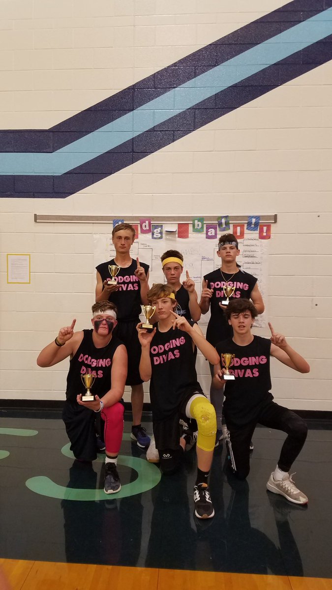 Dodgeball Tourney <a href="/PRT_Huskies/">Prairie Trail</a> fav EOY activity. #PRTfamily