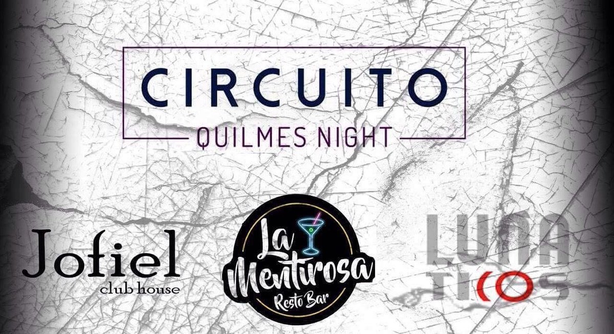 1RamirezBelen's tweet photo. #CircuitoQuilmesNight 
Imperdible 😱
Wsp 1151508121👈
@jofielclub @lunaticosbar @lamentioficial @CircuitoQN https://t.co/C5FWQmdyRo