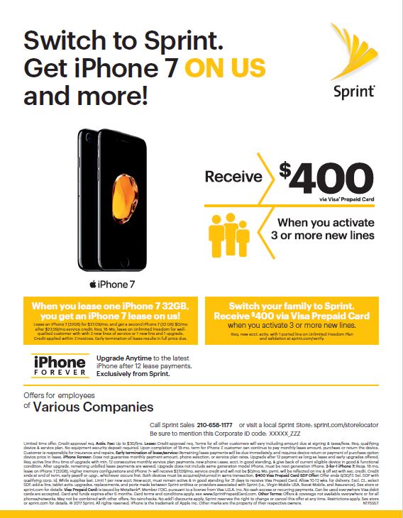 Where do you work??? Switch to #Sprint and we may be able to give you an extra $400 VISA card! 
<a href="/jasonehanke/">Jason Hanke</a> @SprintCentralTX