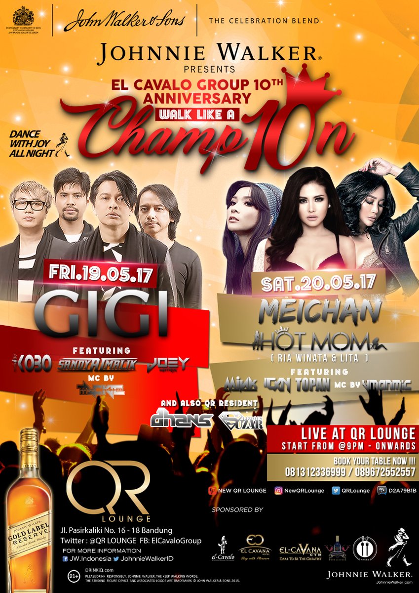#Day1 WALK LIKE A CHAMP10N, <a href="/JohnnieWalkerID/">Johnnie Walker ID</a>  presents <a href="/GIGI_Band/">GIGI</a>  live on stage, gate open 9pm onwards, be there !!