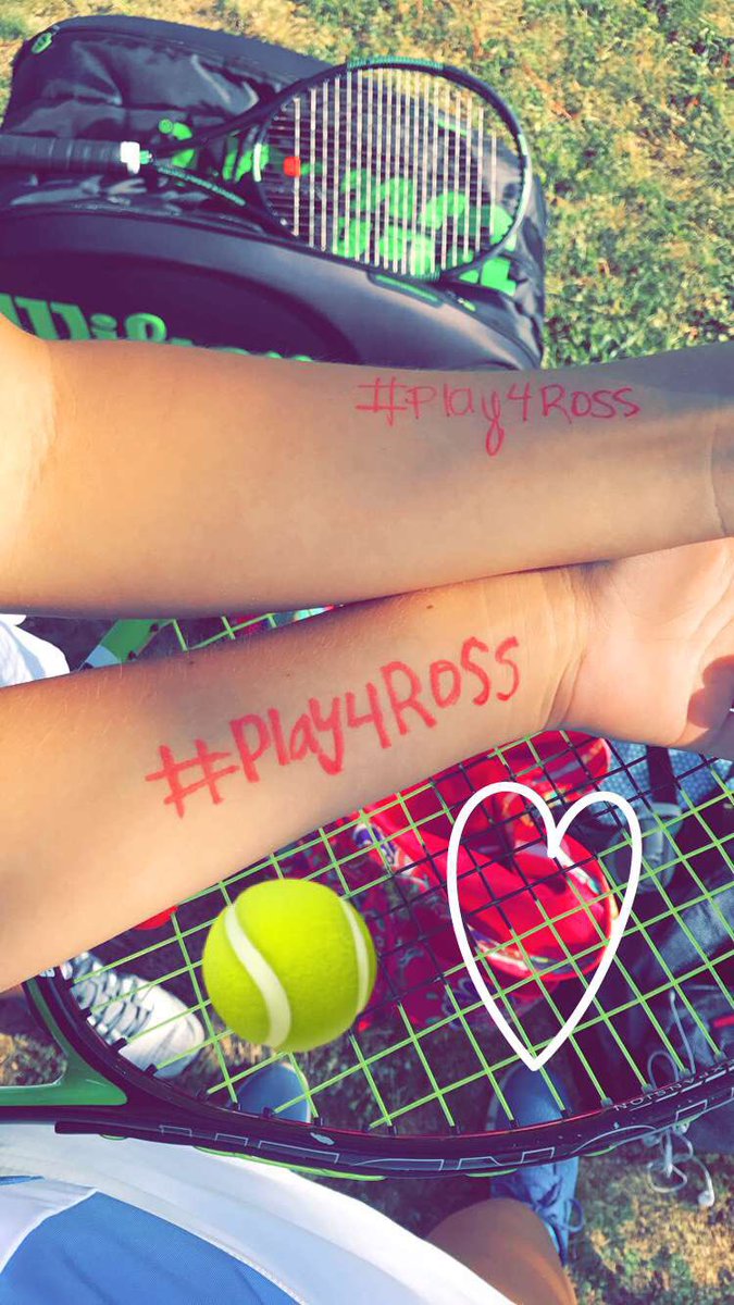 madeleinerule's tweet photo. played regionals for Mr. Baldwin today #play4ross 💗🎾 https://t.co/pDUARlxUfL