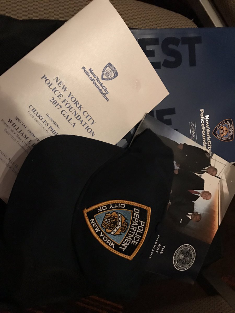 TPS_Brian's tweet photo. The @nycpolicefdtn Gala has started. Gifts for all guests. @NYPDnews @TPSMyronDemkiw @TorontoPolice https://t.co/Vdxx9WSWPD