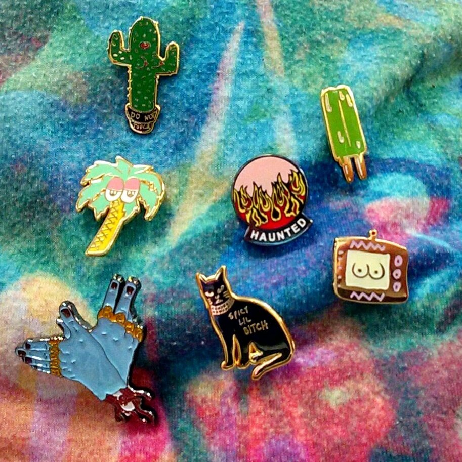 vvinyl's tweet photo. Pick up the new @wavves on vinyl and you get to pick out a sassy Ghost Ramp Penelope Gazin pin to take home! #ghostramp #penelopegazin #pins https://t.co/HS6NqlQhOf